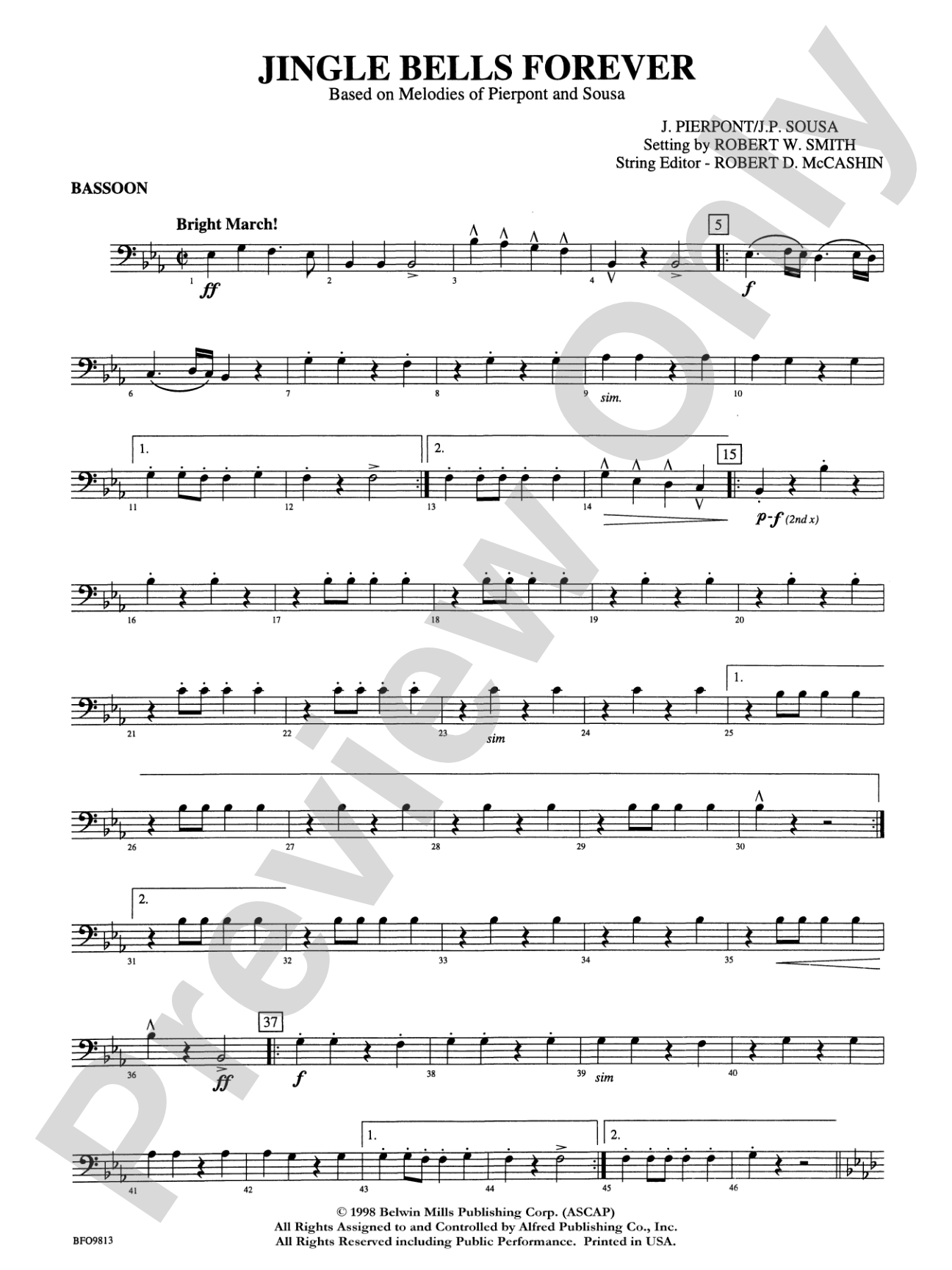 Jingle Bells Forever: Bassoon