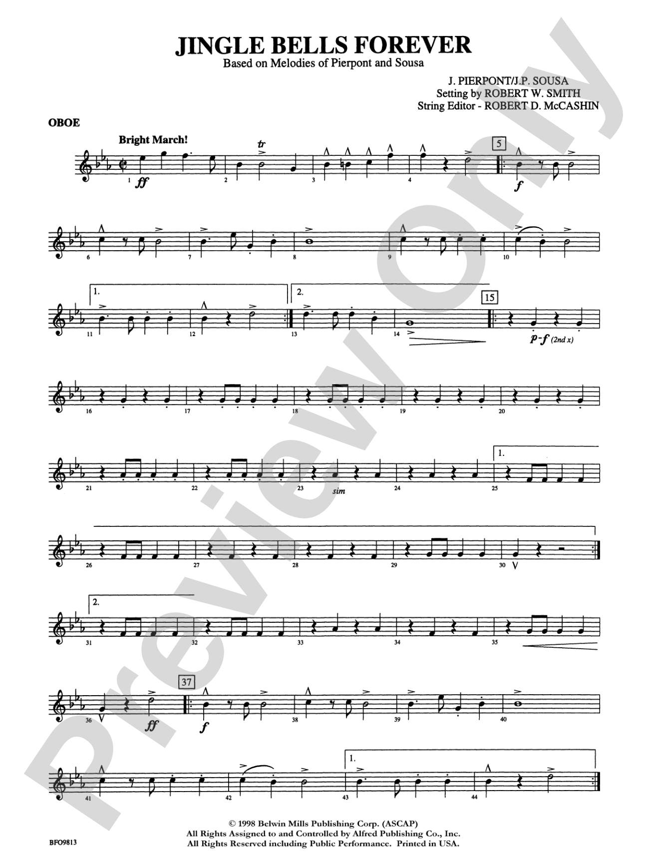 Jingle Bells Forever: Oboe
