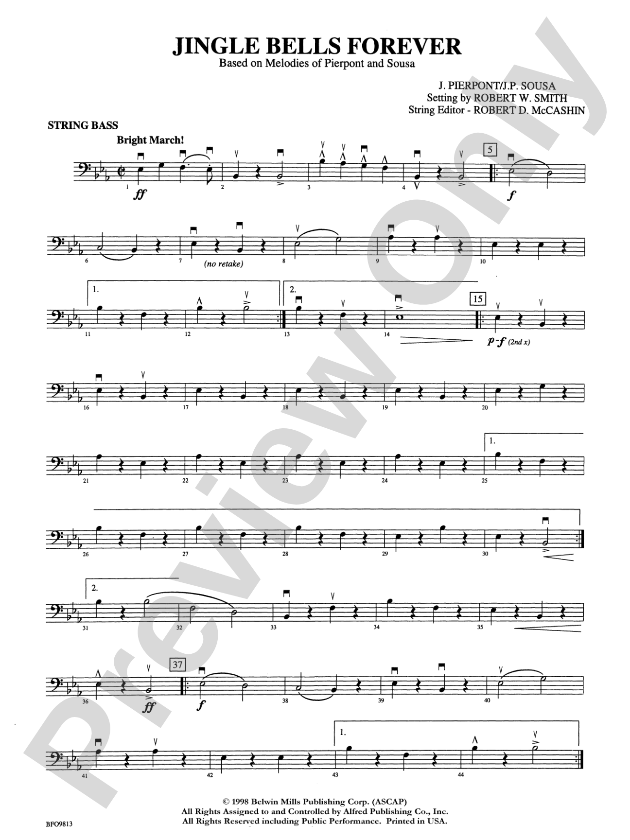 Jingle Bells Forever: String Bass