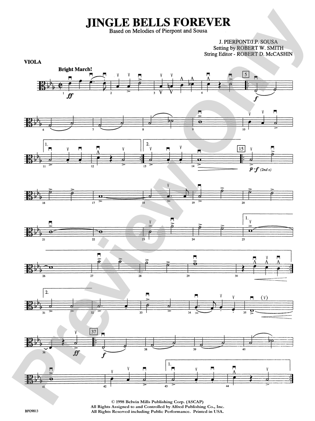 Jingle Bells Forever: Viola