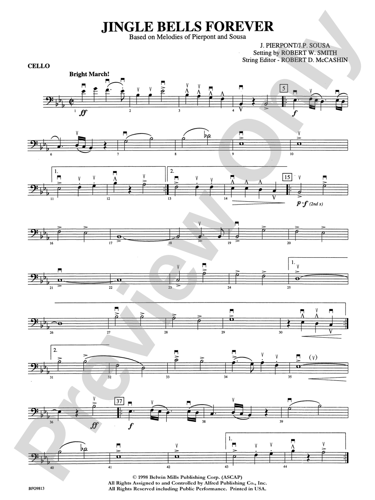 Jingle Bells Forever: Cello