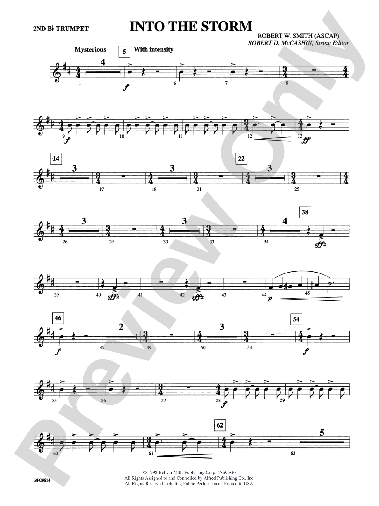 Into the Storm: 2nd B-flat Trumpet