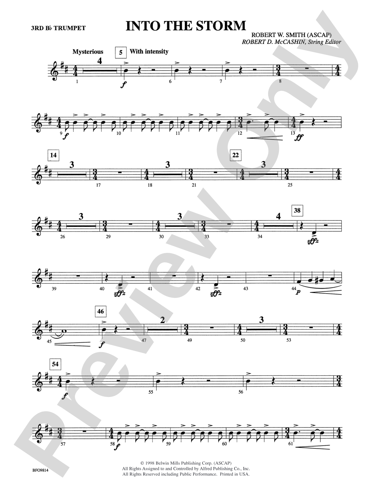 Into the Storm: 3rd B-flat Trumpet