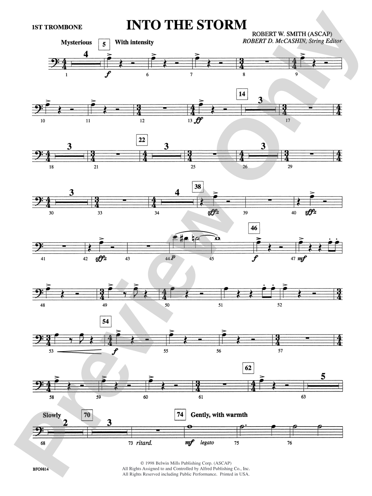 Into the Storm: 1st Trombone