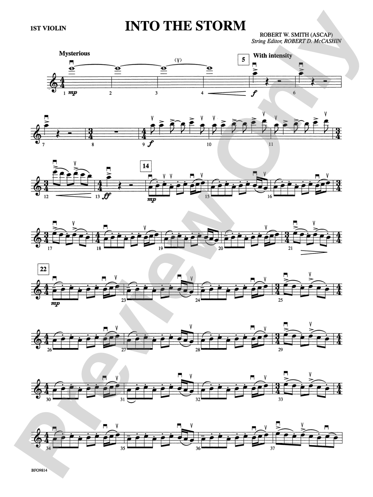 Into the Storm: 1st Violin