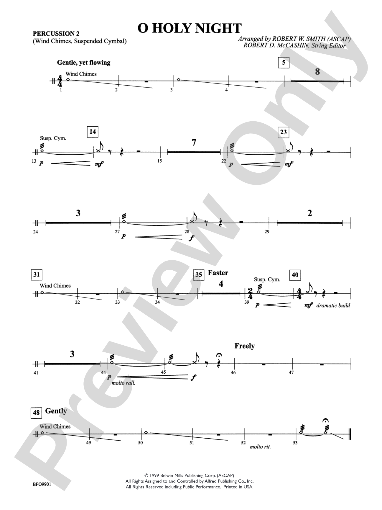 O Holy Night: 2nd Percussion