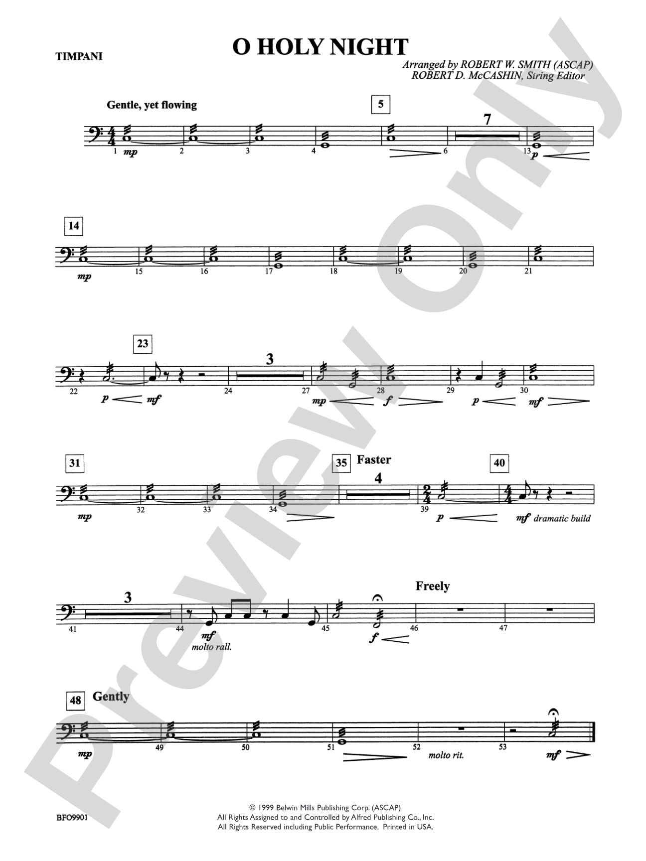 O Holy Night: Timpani