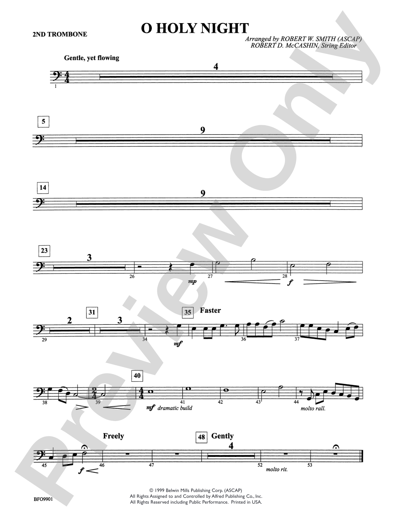 O Holy Night: 2nd Trombone