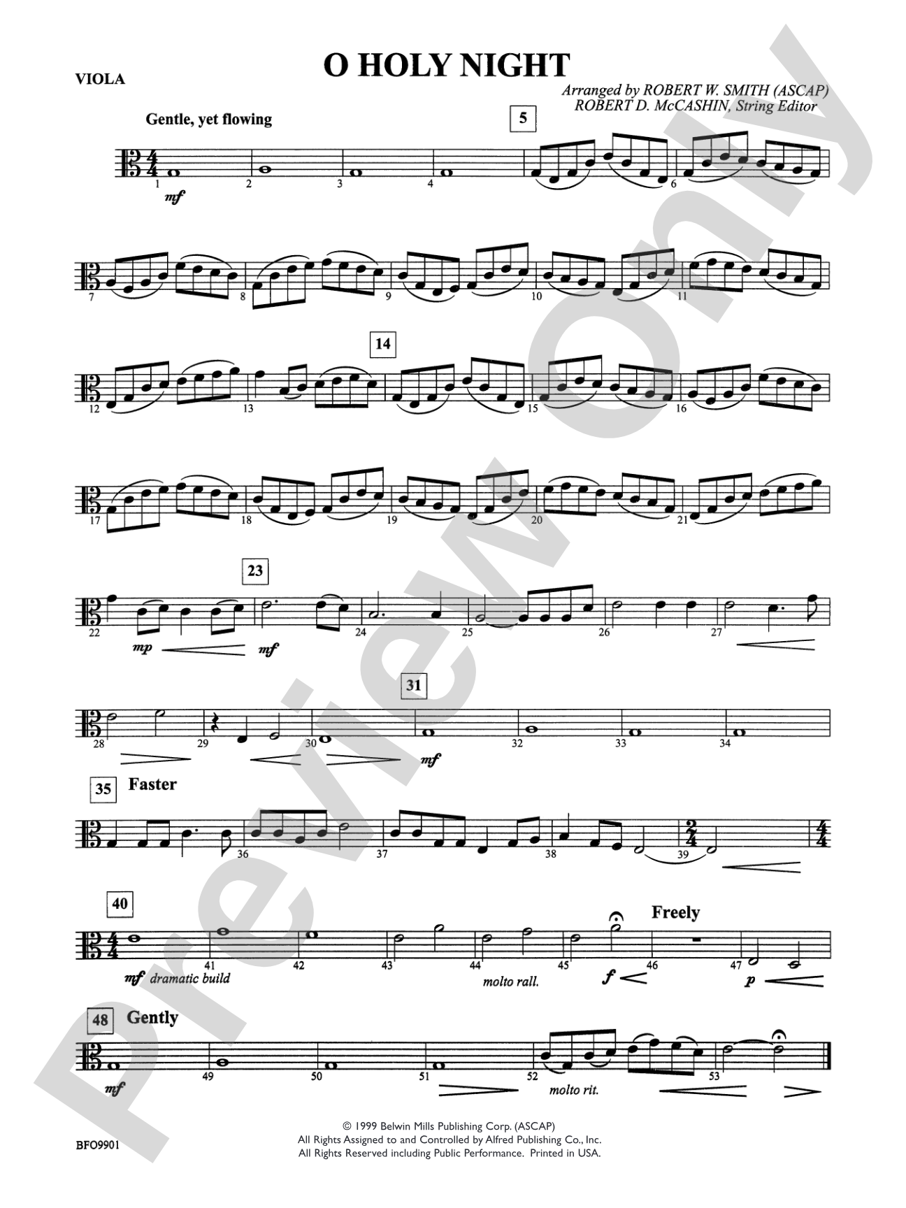 O Holy Night: Viola