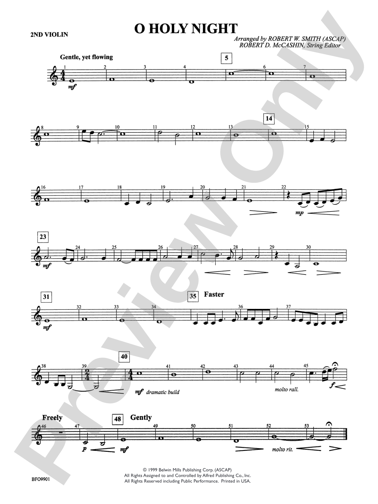 O Holy Night: 2nd Violin
