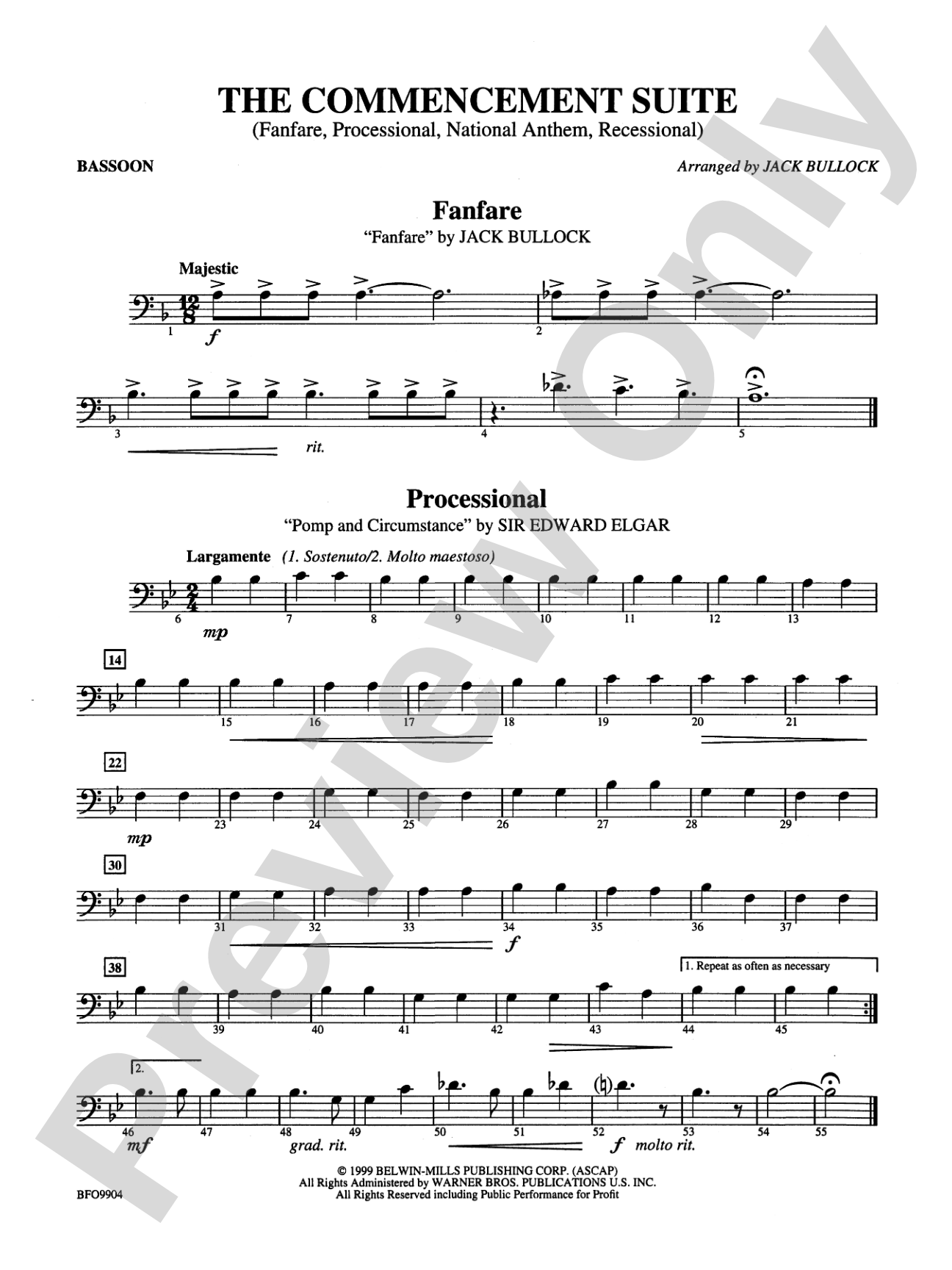 Commencement Suite: Bassoon