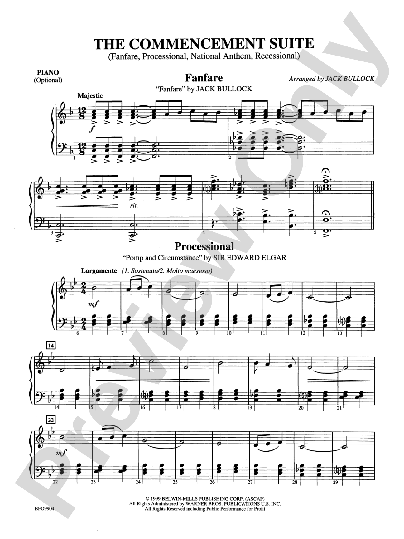 Commencement Suite: Piano Accompaniment