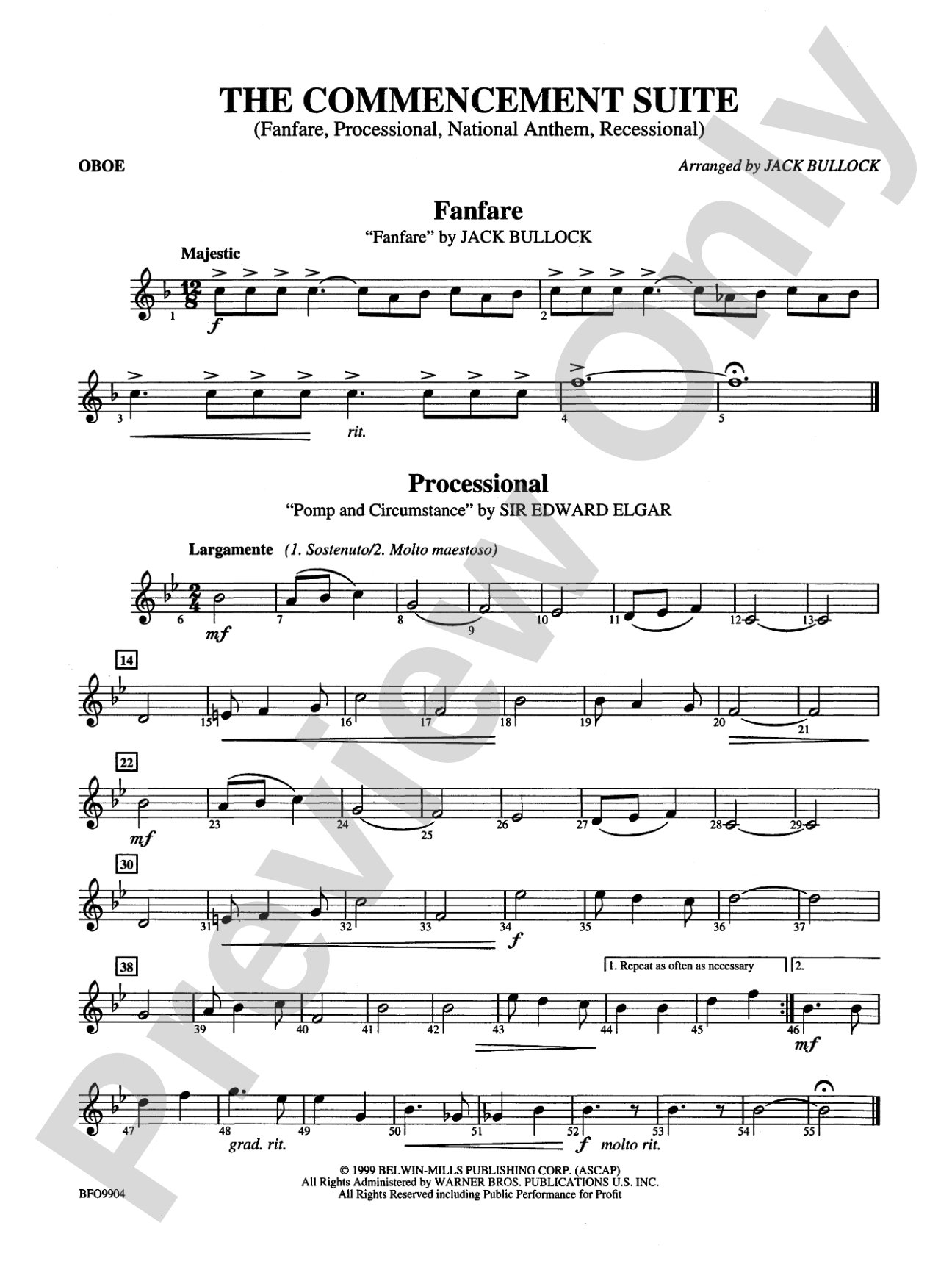 Commencement Suite: Oboe