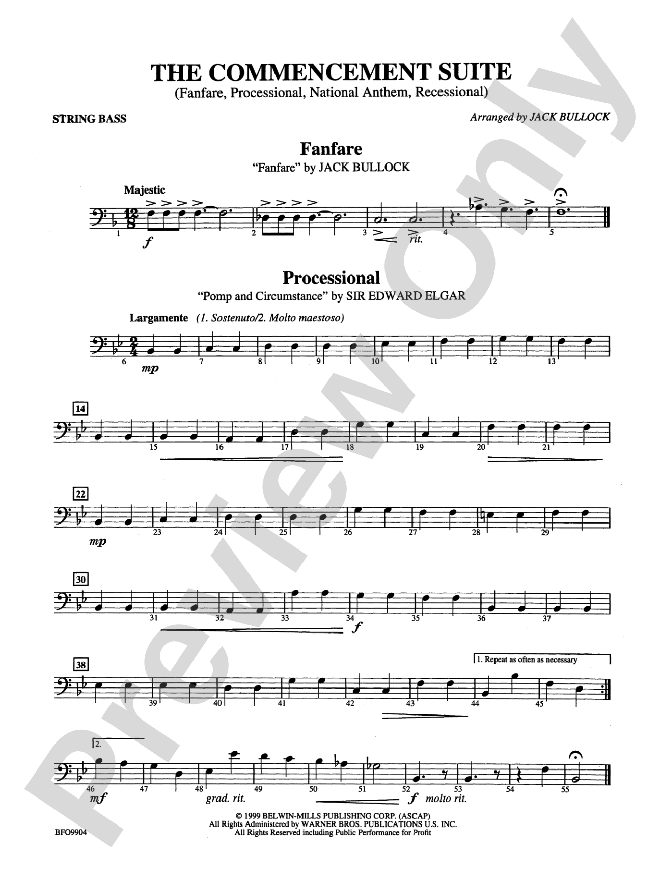 Commencement Suite: String Bass