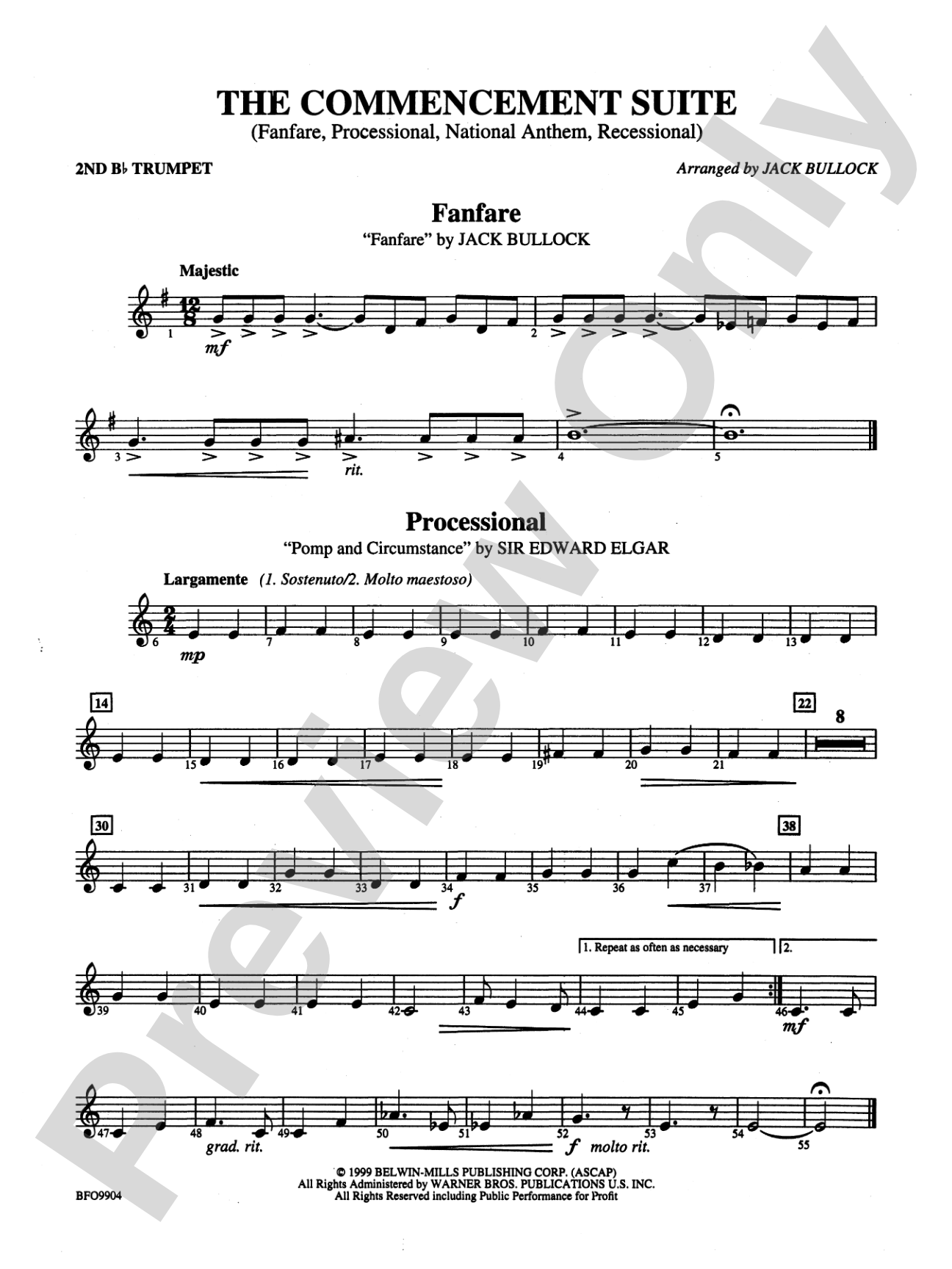 Commencement Suite: 2nd B-flat Trumpet