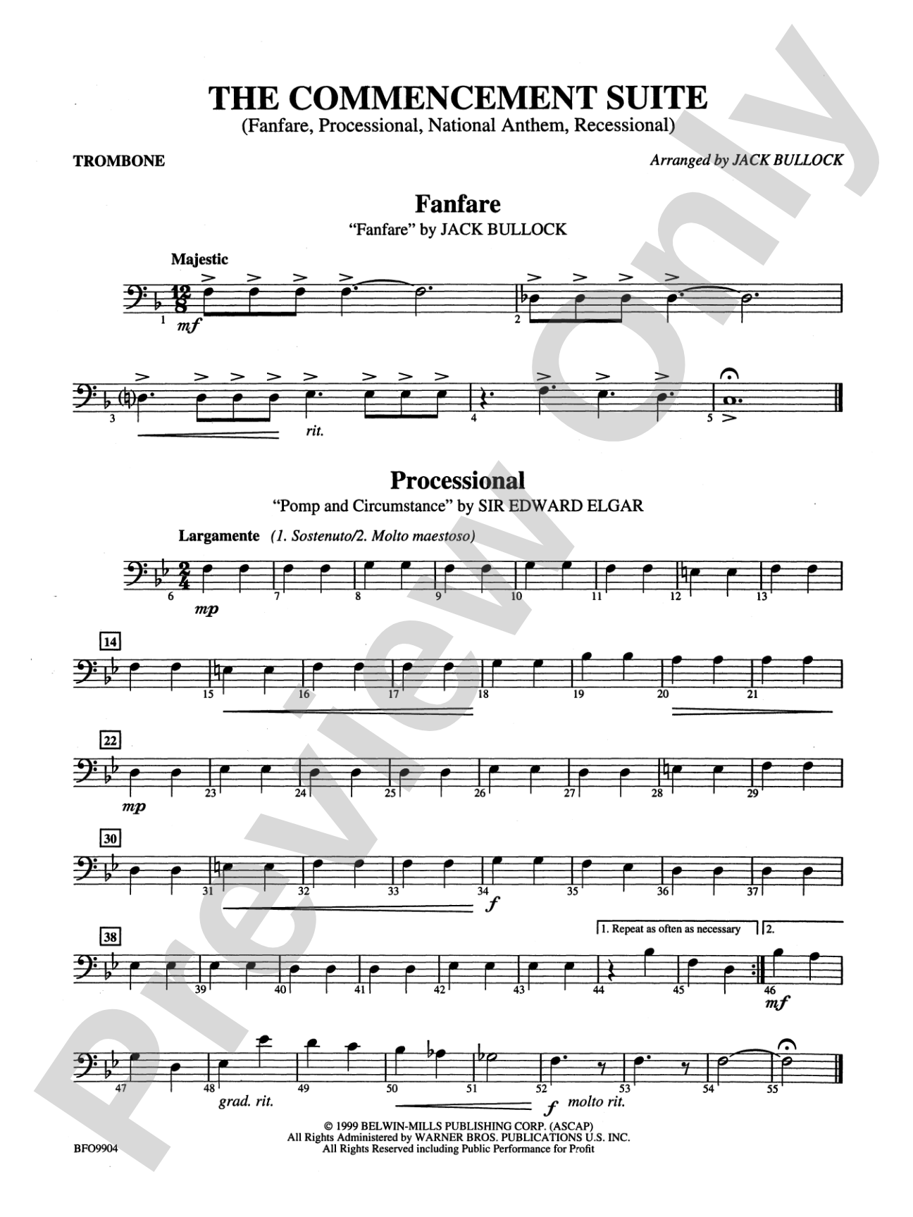 Commencement Suite: 1st Trombone