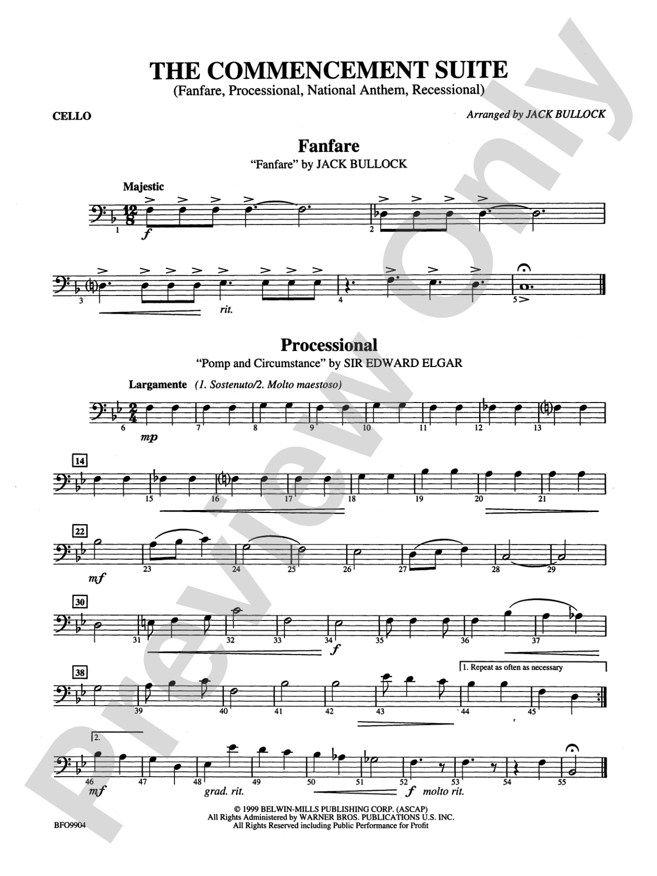 Commencement Suite: Cello