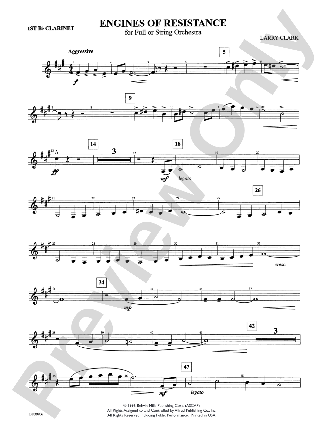 Engines of Resistance: 1st B-flat Clarinet