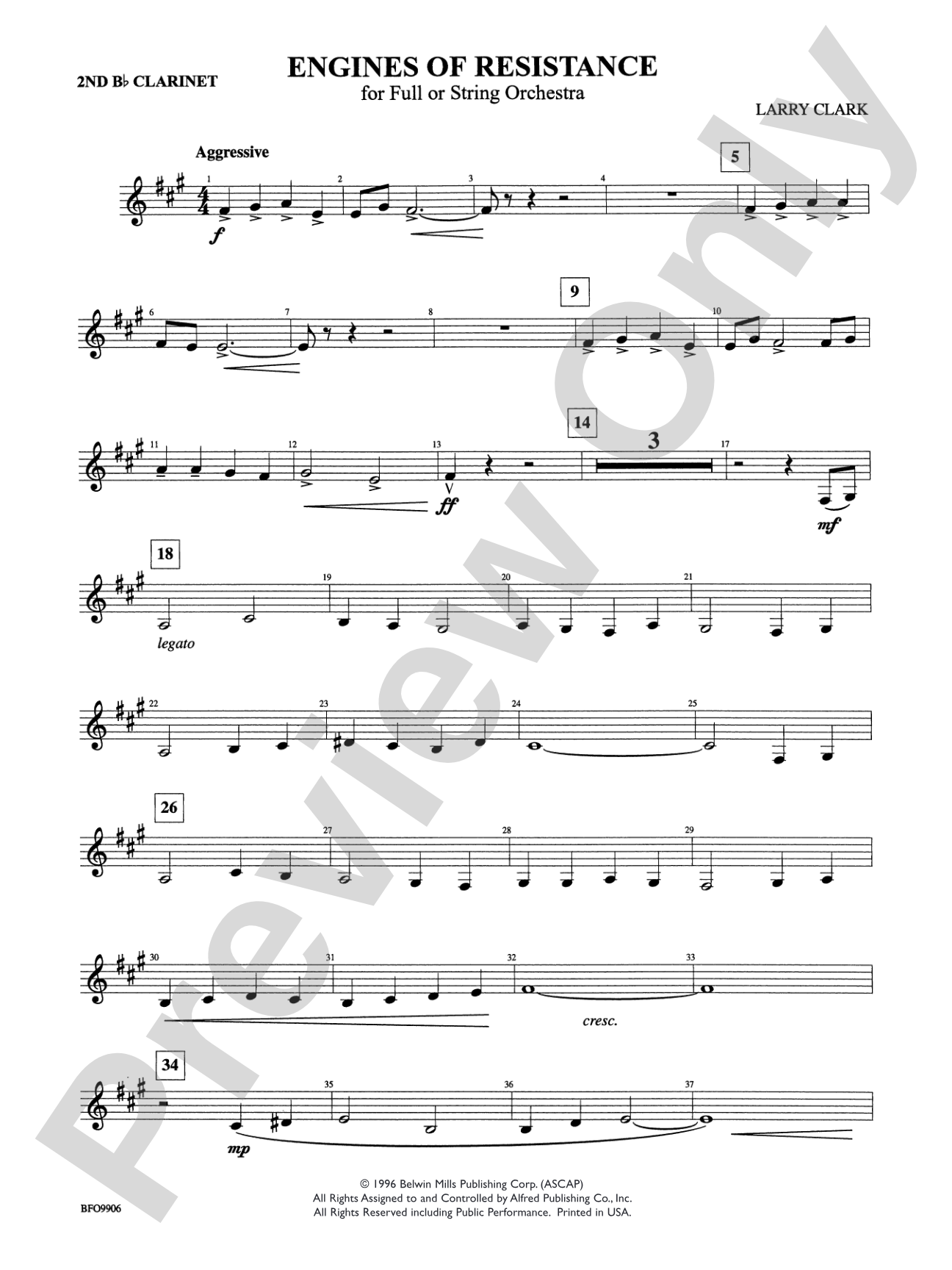 Engines of Resistance: 2nd B-flat Clarinet