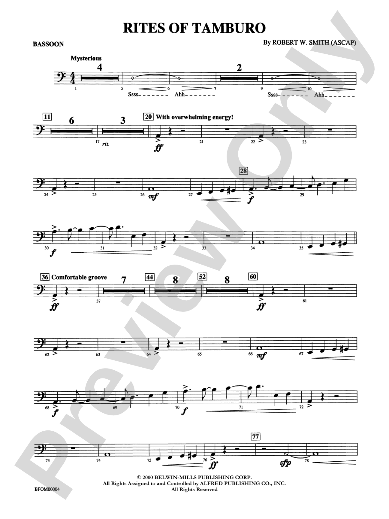Rites of Tamburo: Bassoon