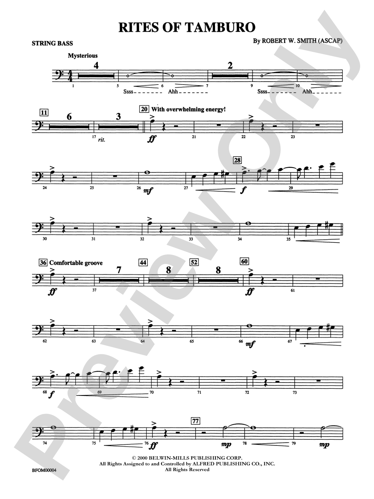 Rites of Tamburo: String Bass