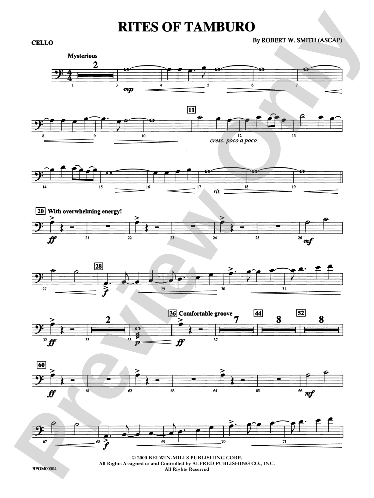 Rites of Tamburo: Cello