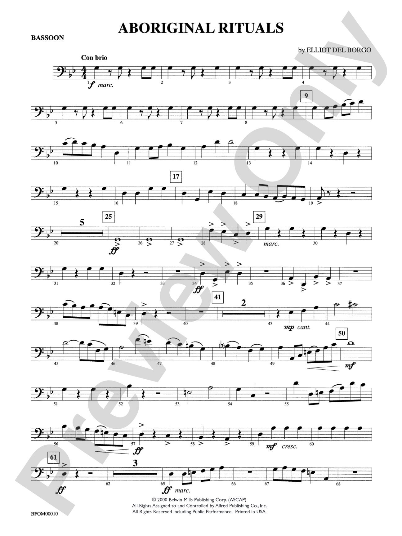 Aboriginal Rituals: Bassoon