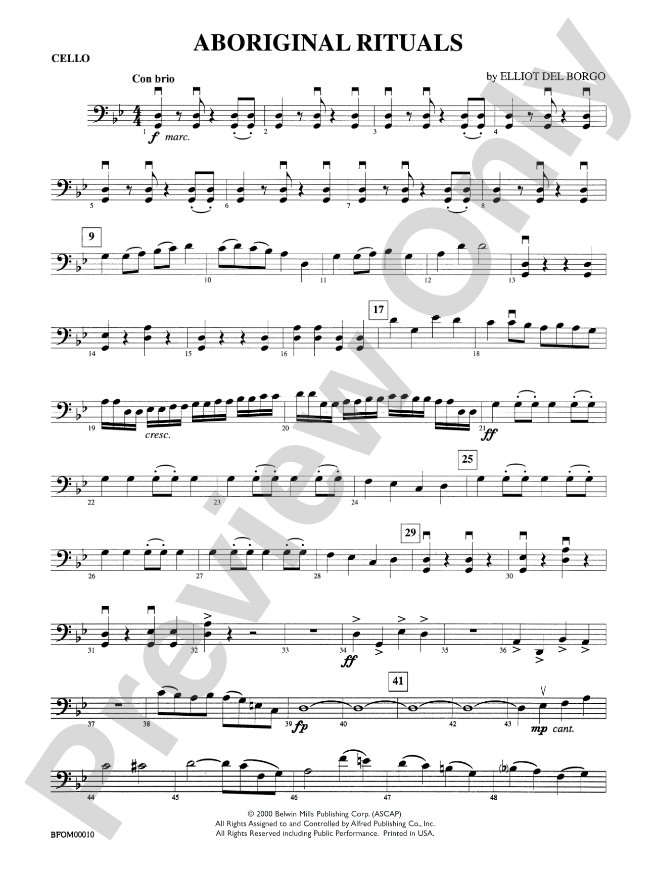 Aboriginal Rituals: Cello
