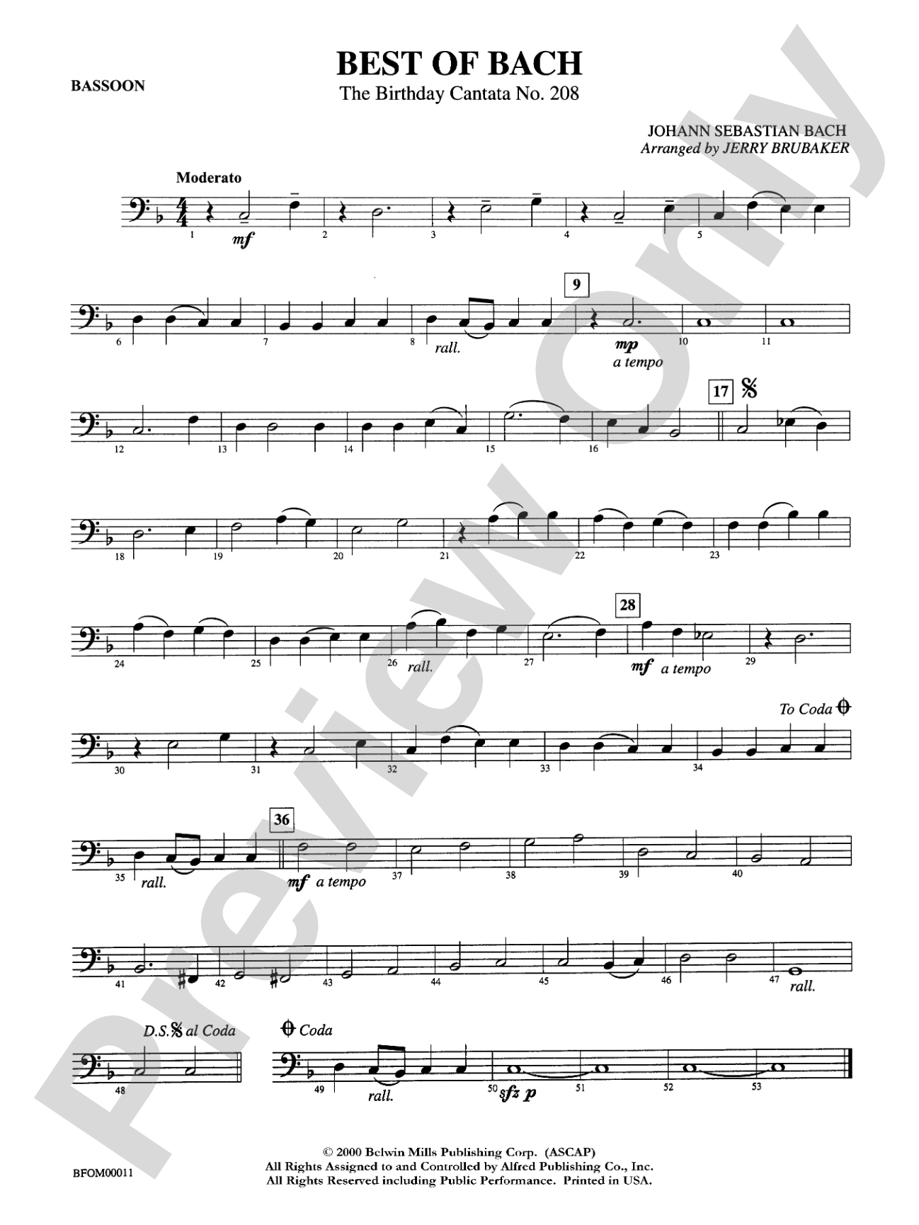 Best of Bach: Bassoon