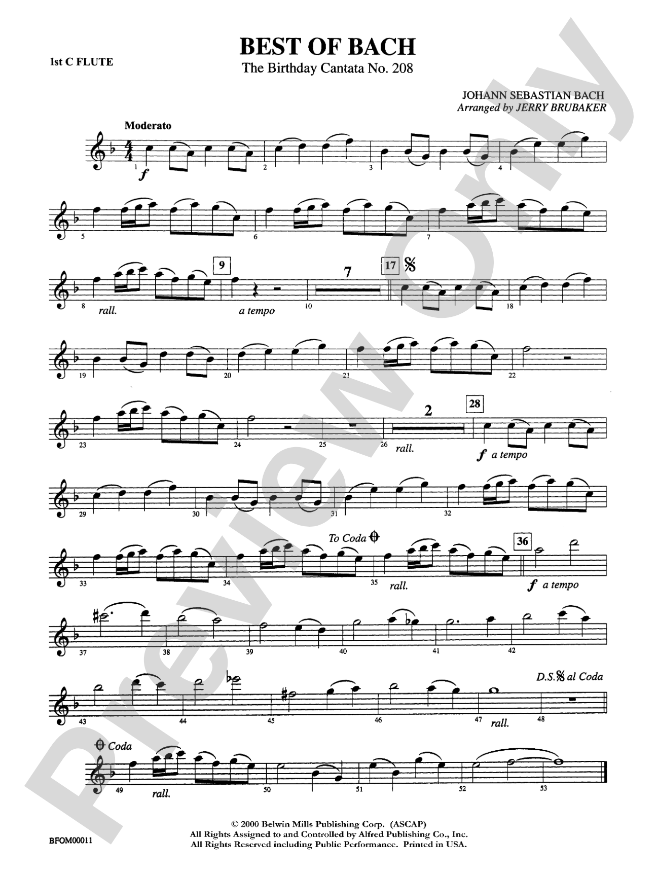 Best of Bach: Flute