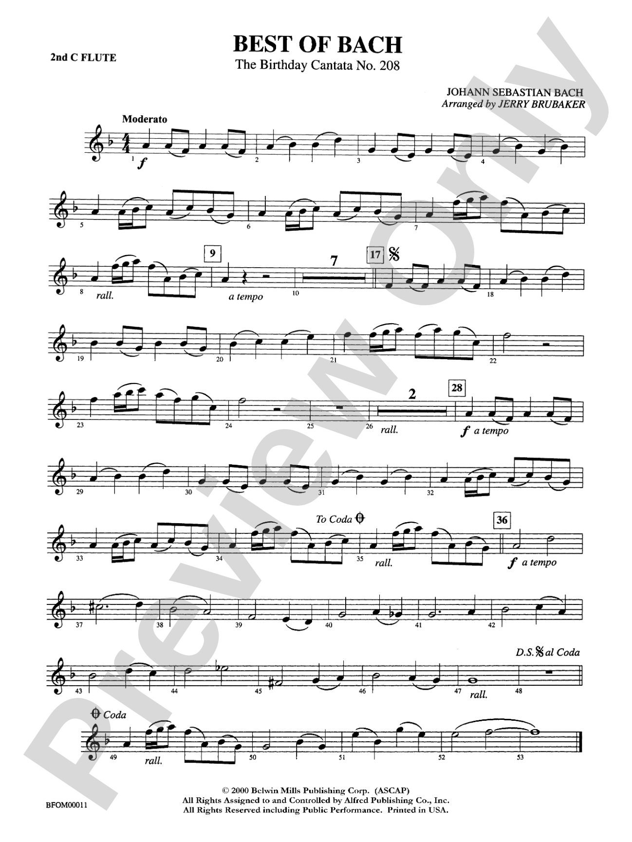Best of Bach: 2nd Flute