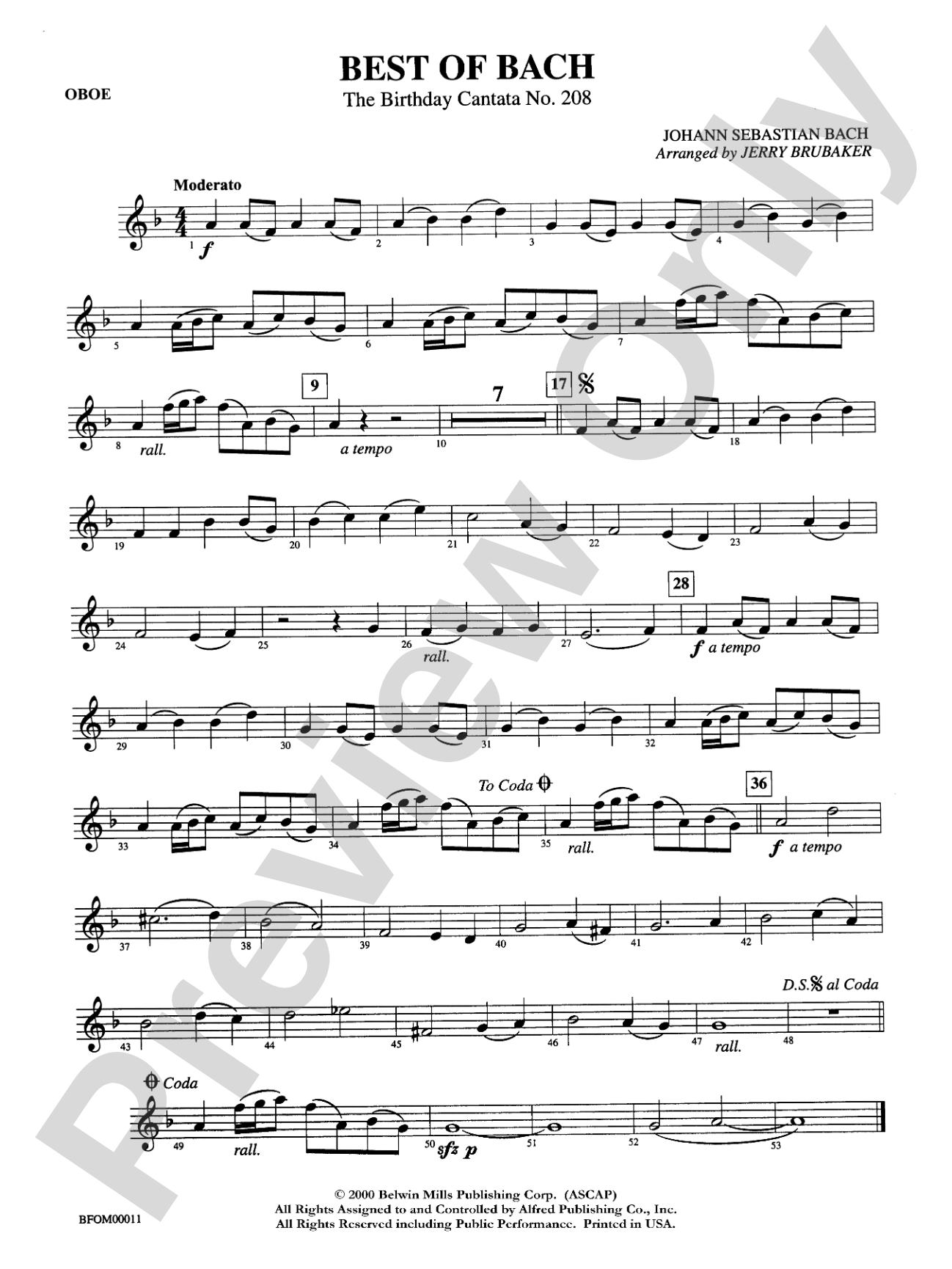 Best of Bach: Oboe