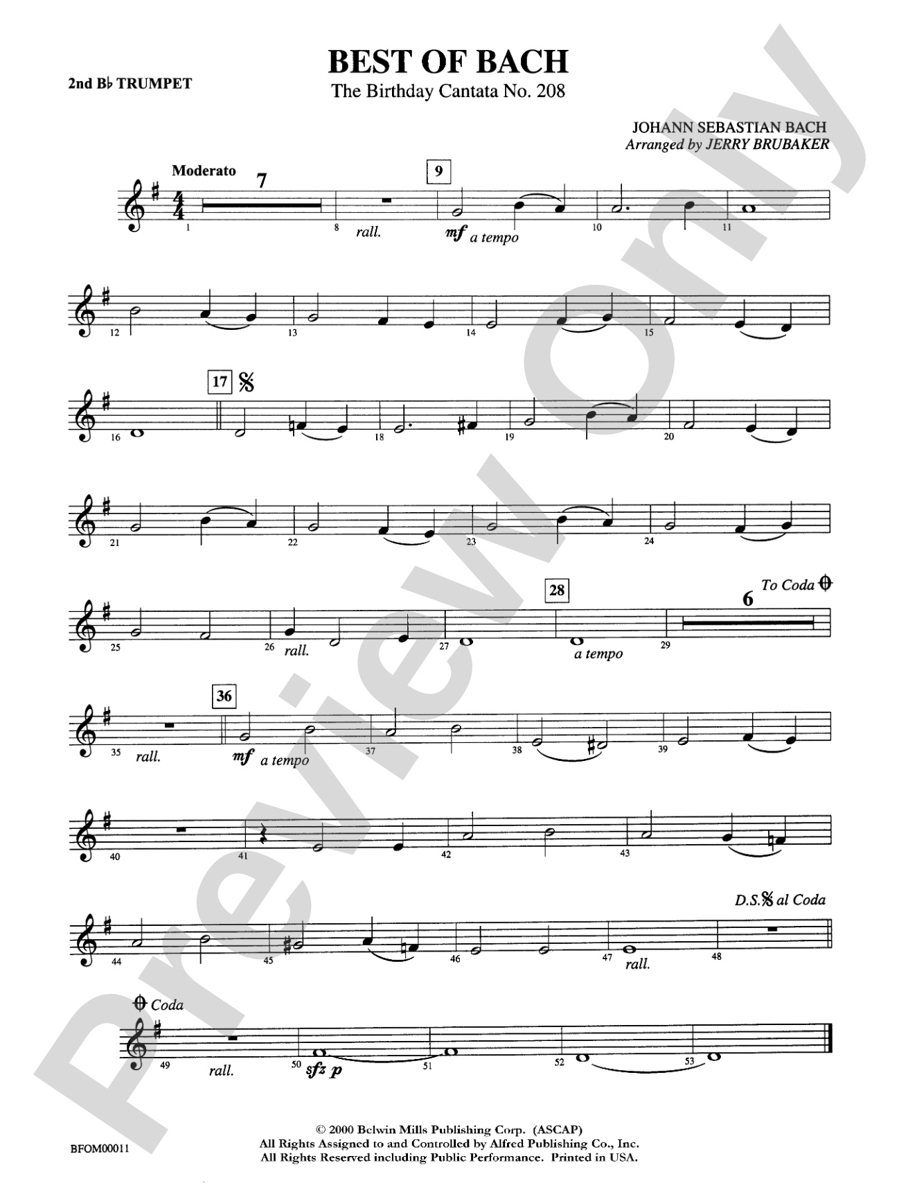 Best of Bach: 2nd B-flat Trumpet