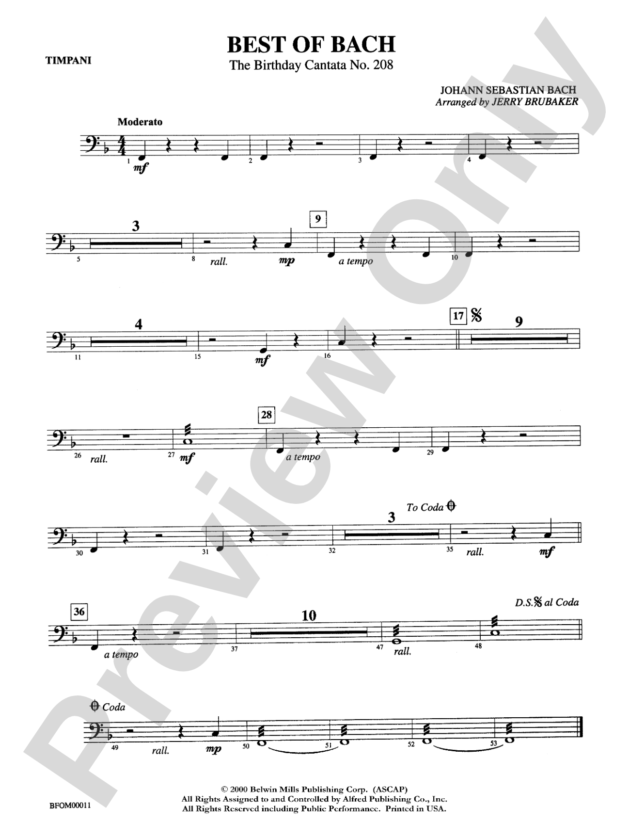 Best of Bach: Timpani