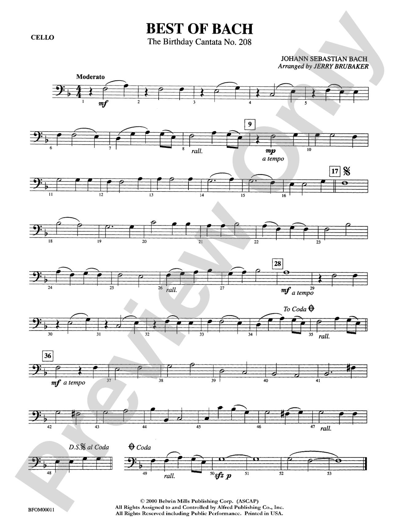 Best of Bach: Cello