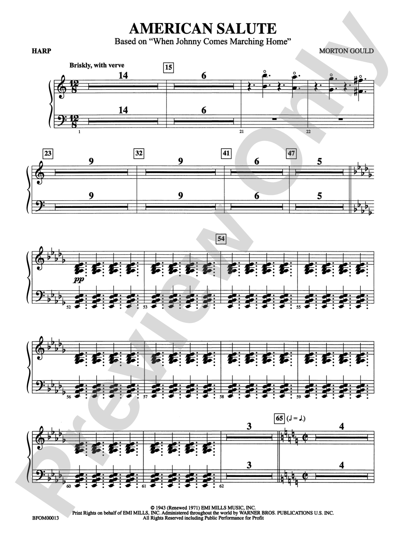 American Salute: Harp