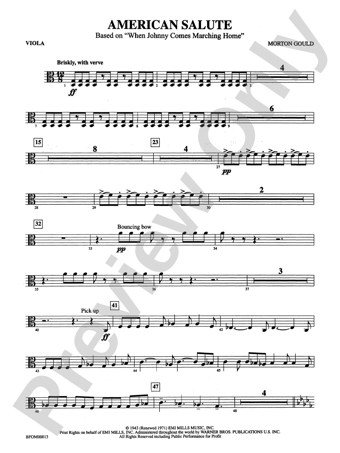 American Salute: Viola