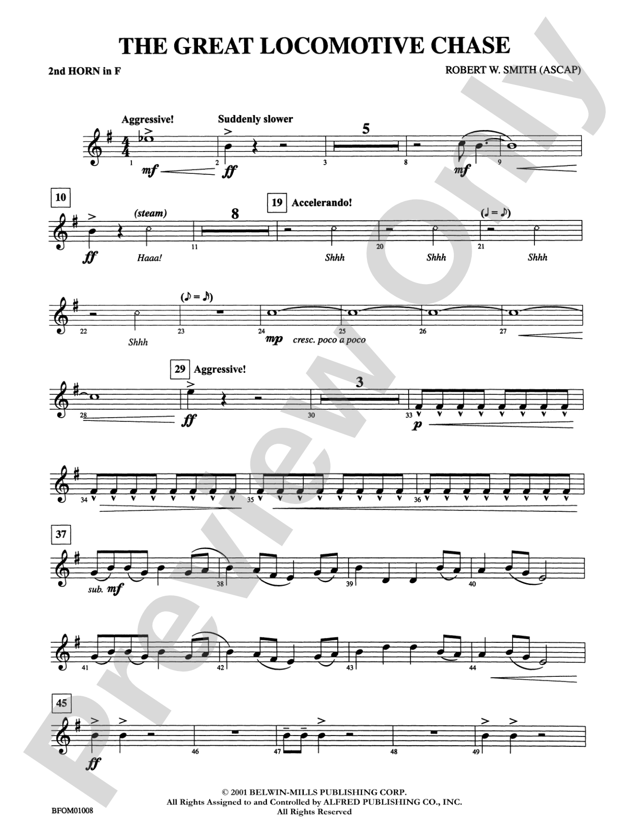 The Great Locomotive Chase: 2nd F Horn