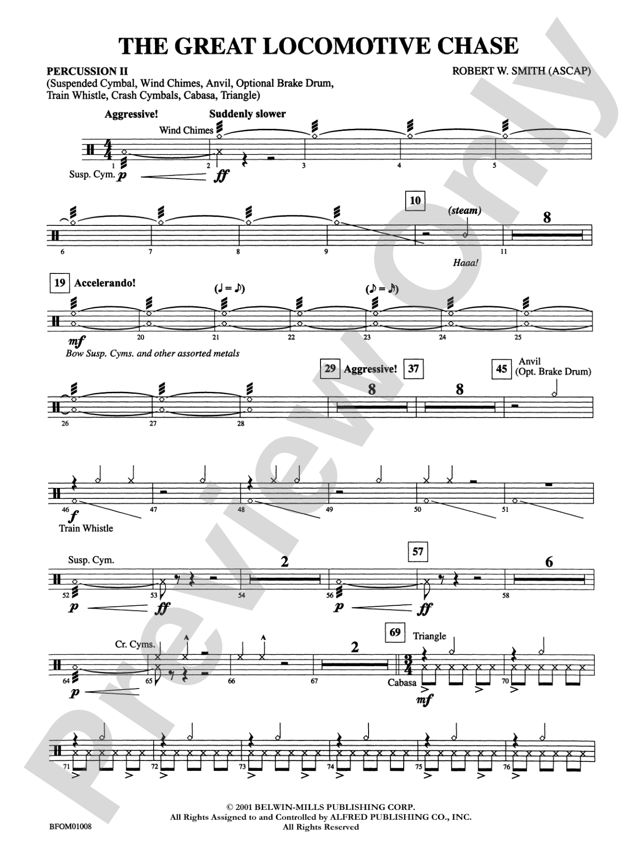 The Great Locomotive Chase: 2nd Percussion