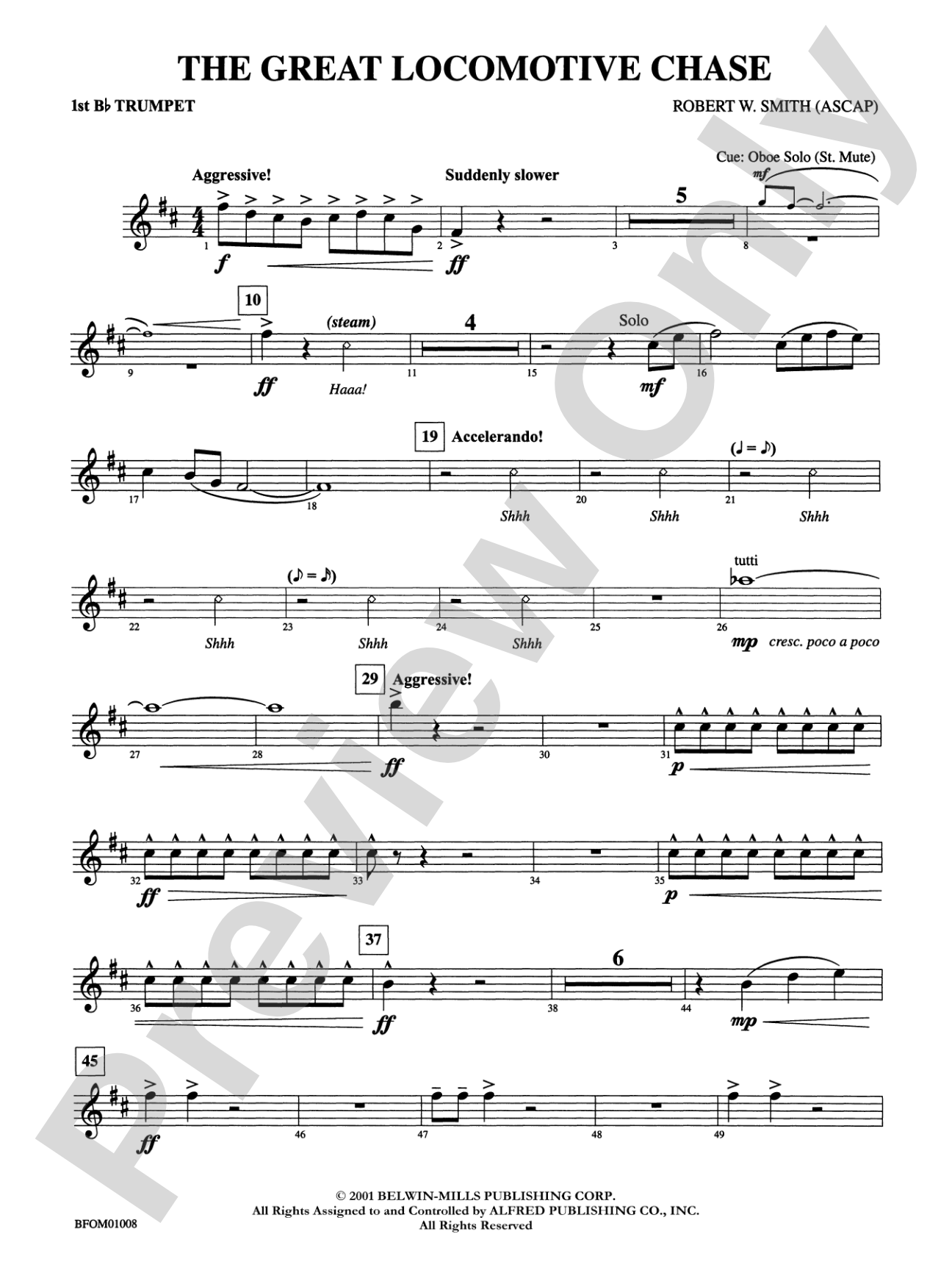 The Great Locomotive Chase: 1st B-flat Trumpet