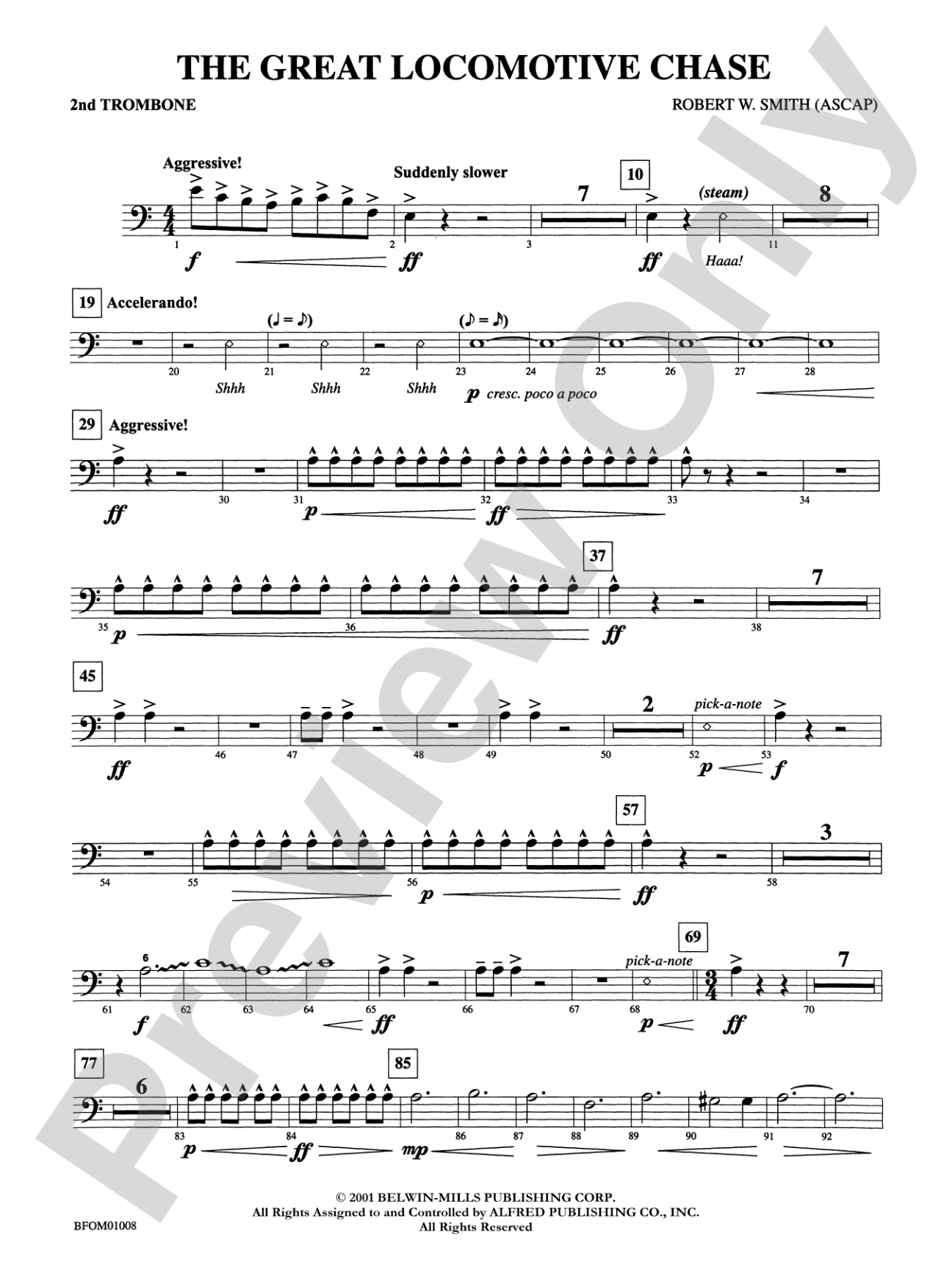 The Great Locomotive Chase: 2nd Trombone