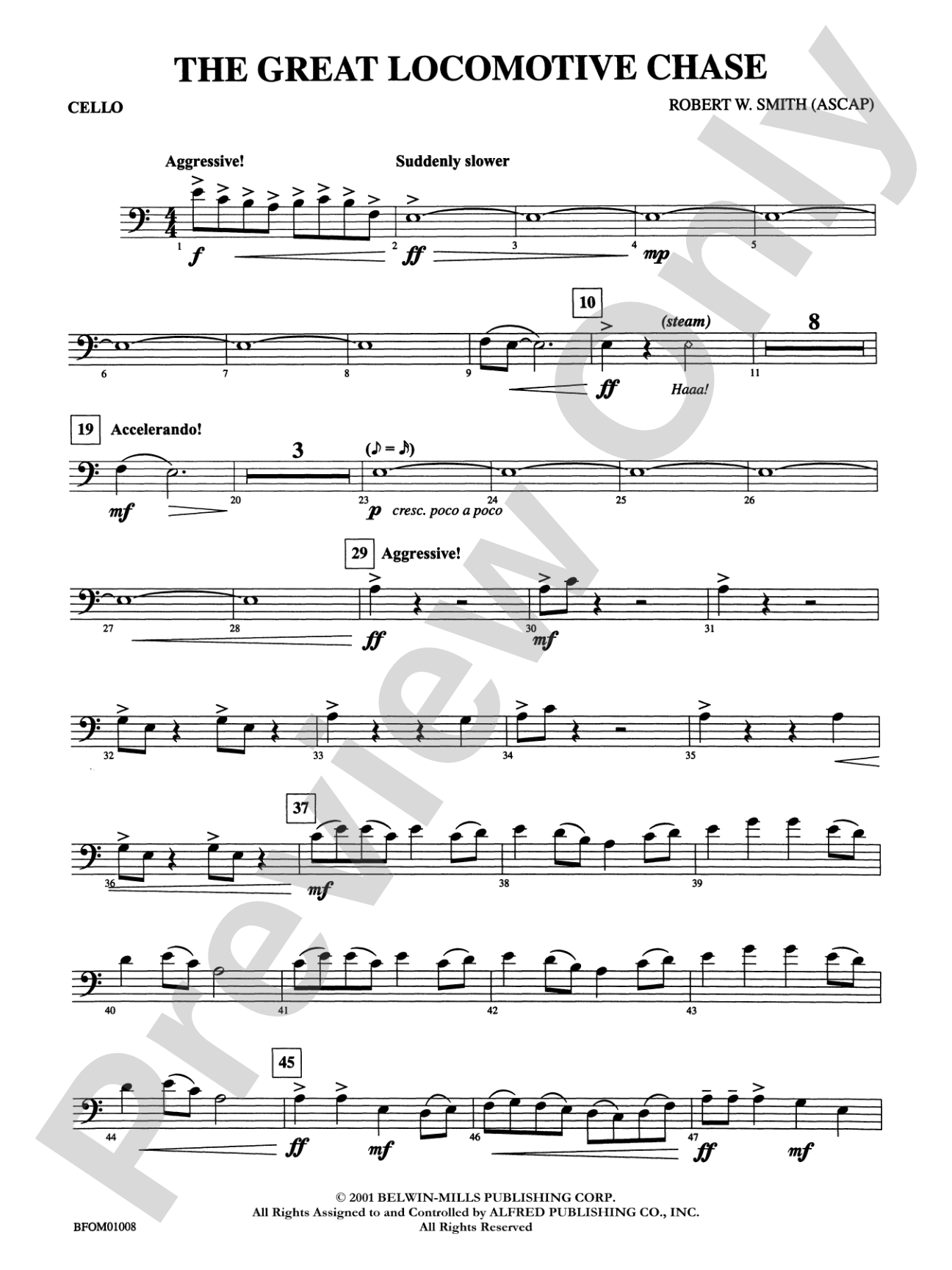 The Great Locomotive Chase: Cello