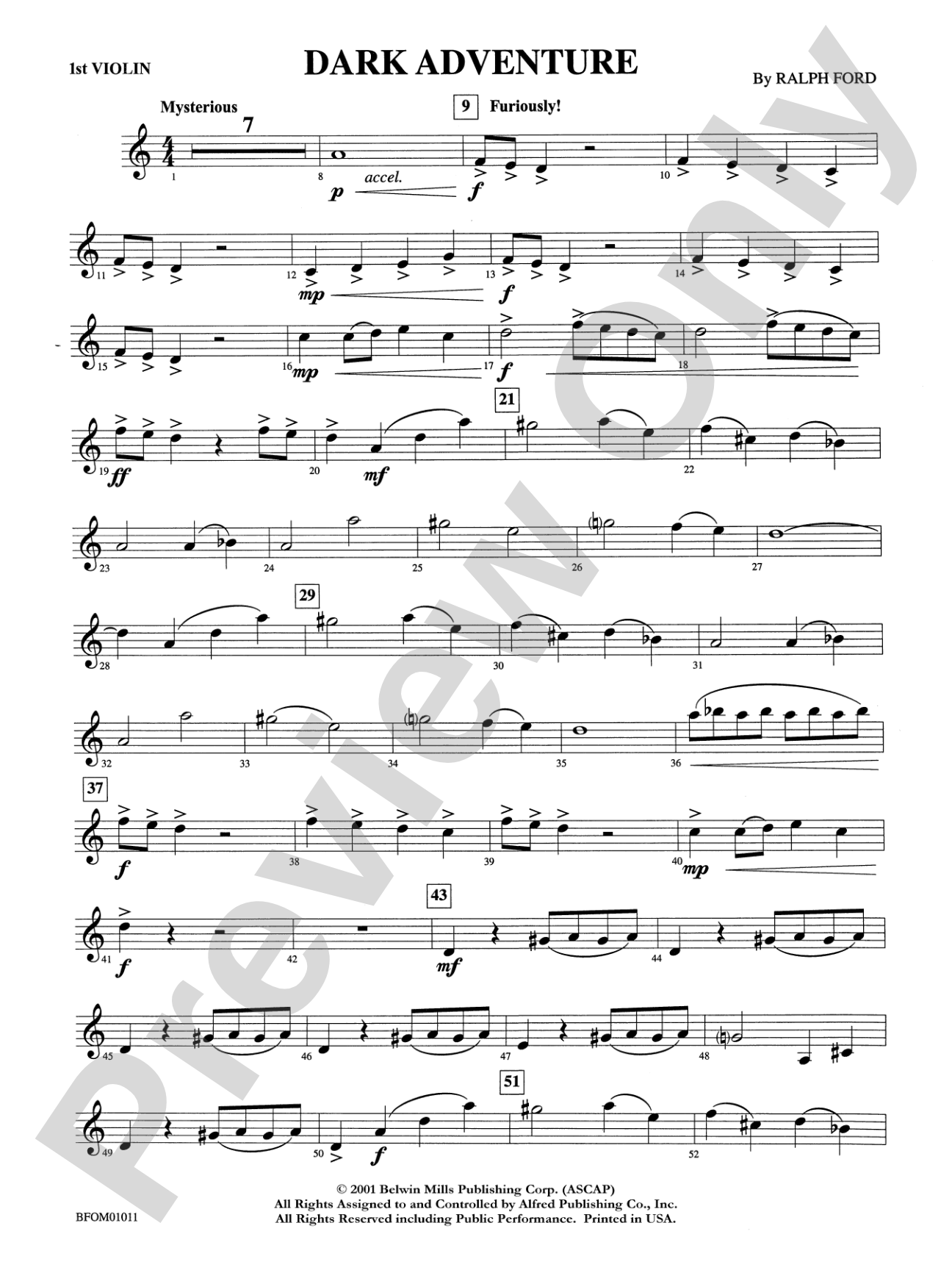 Dark Adventure: 1st Violin