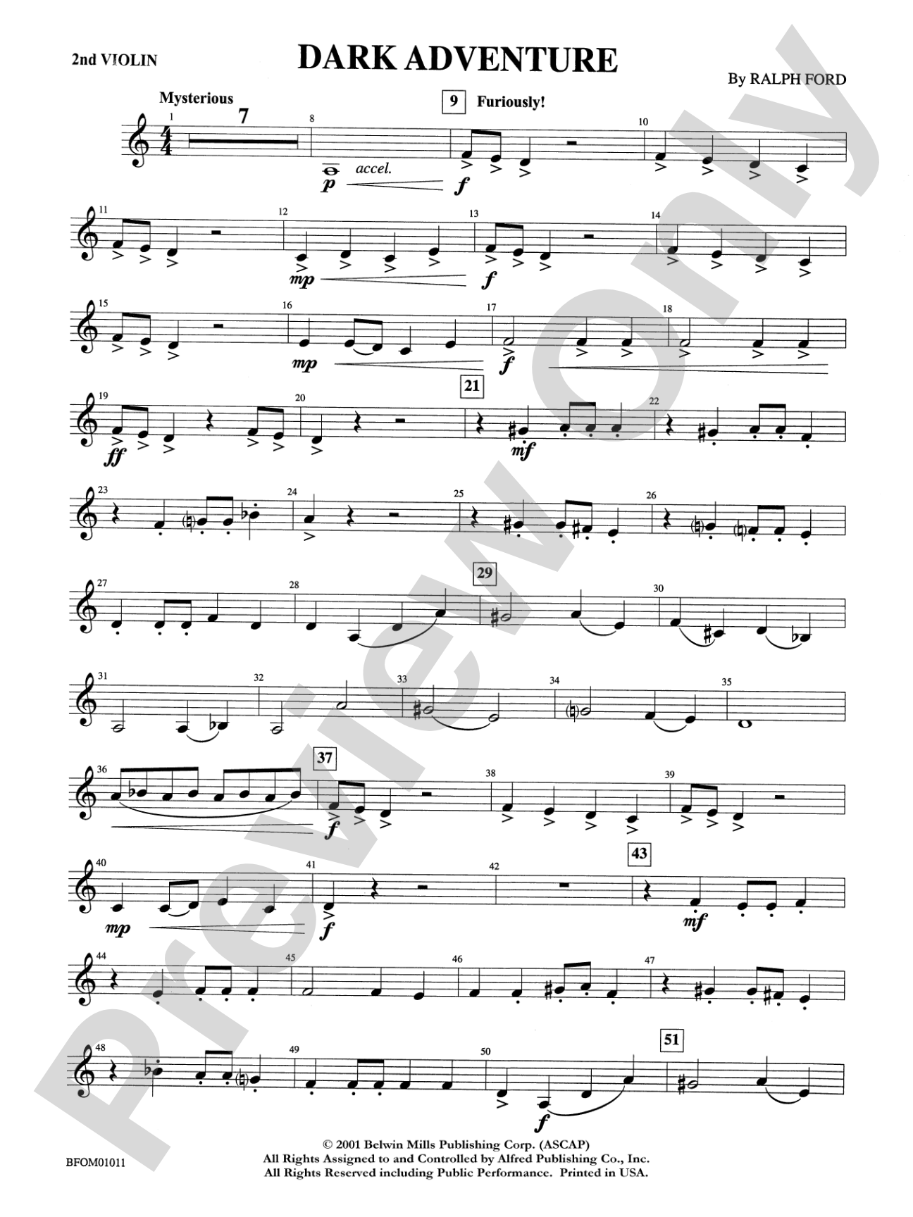 Dark Adventure: 2nd Violin