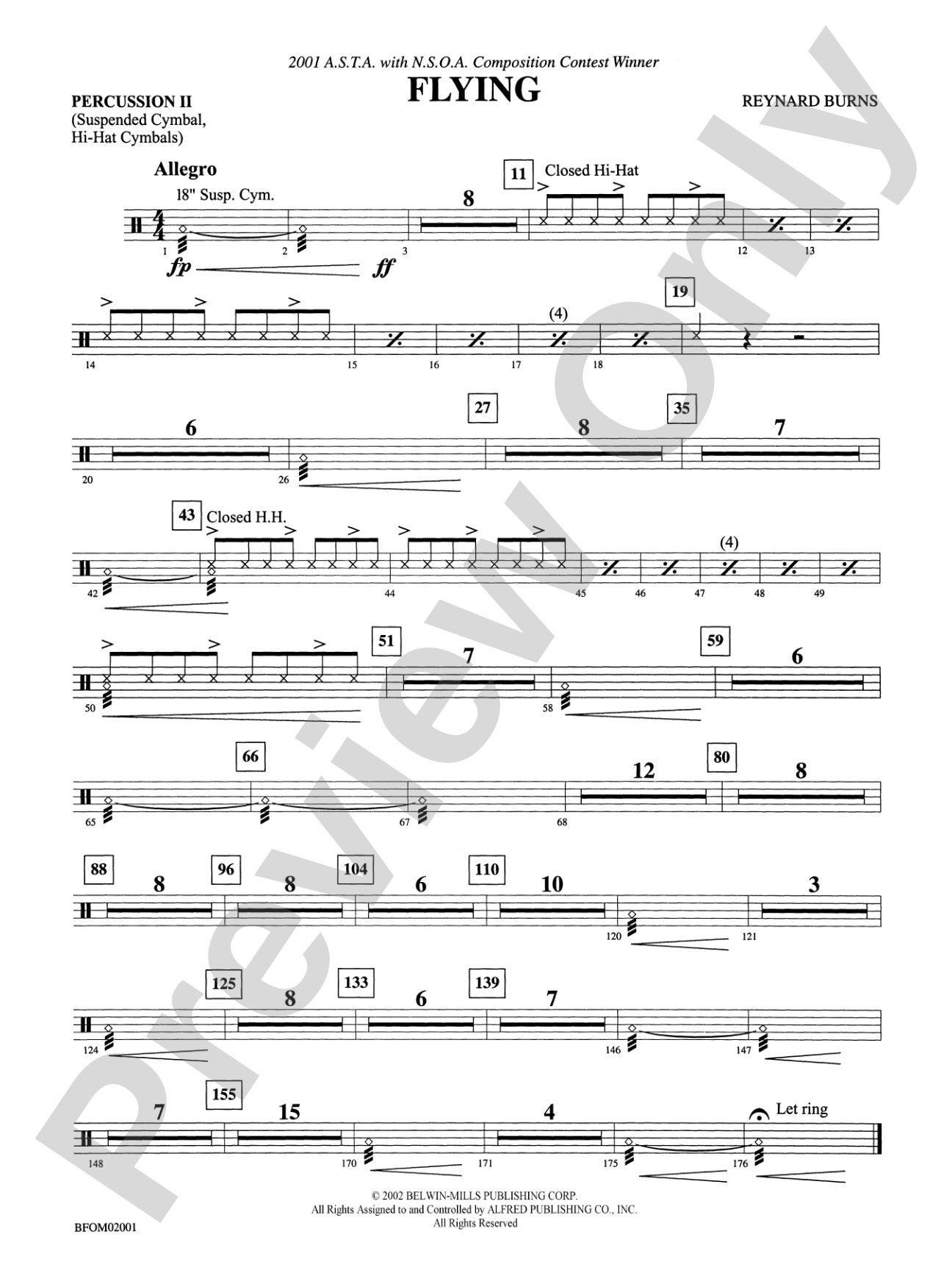 Flying: 2nd Percussion