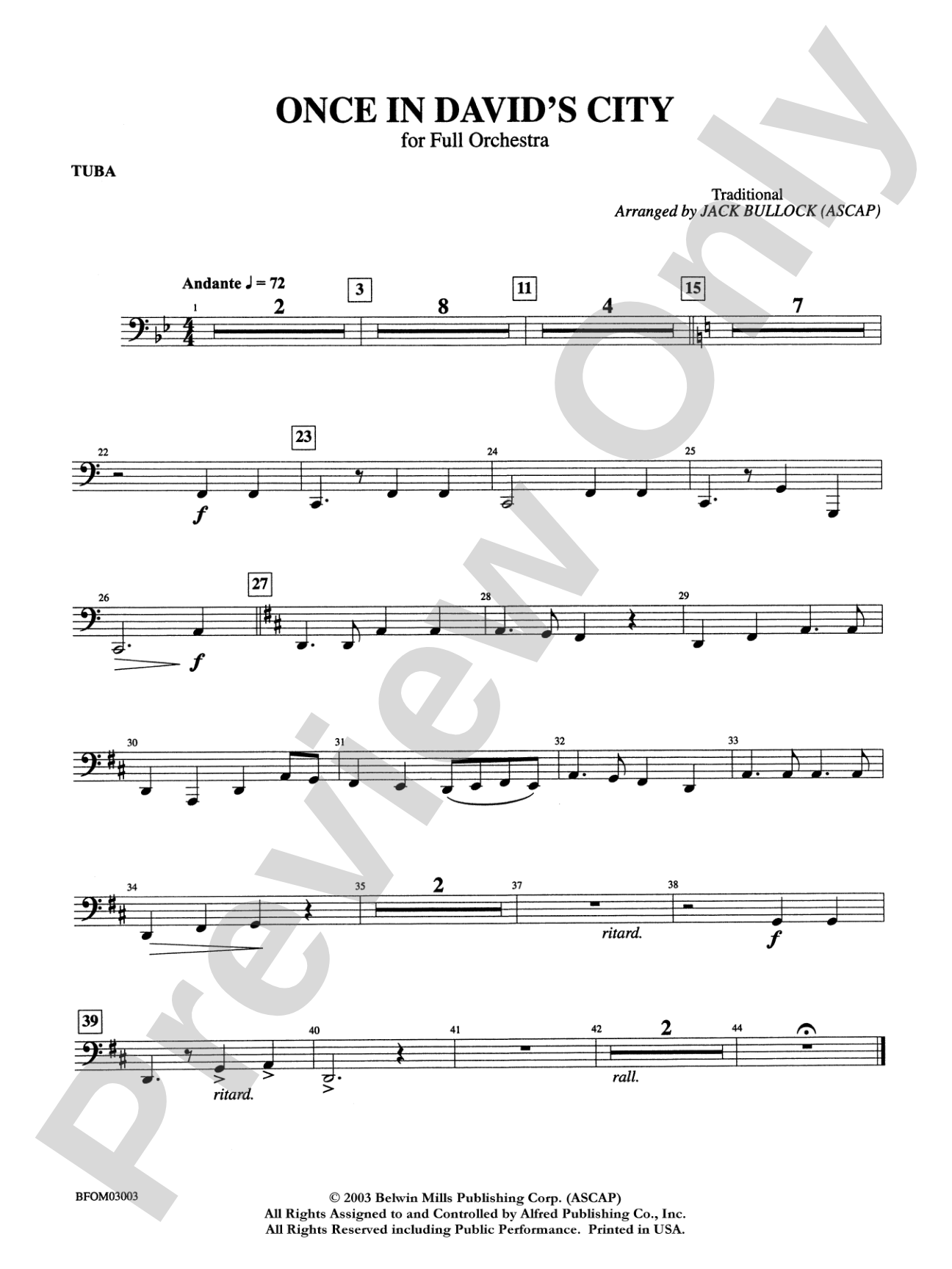 Once in David's City: Tuba