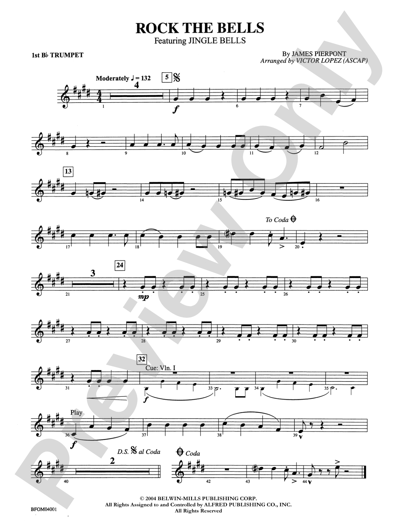 Rock the Bells: 1st B-flat Trumpet