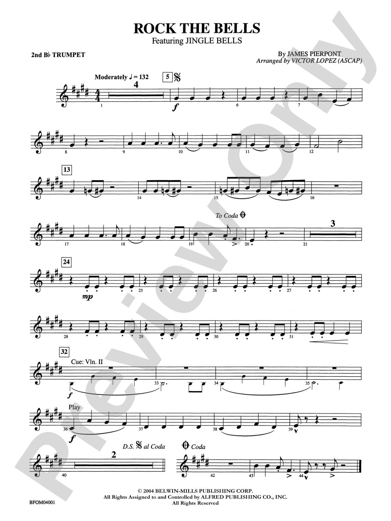 Rock the Bells: 2nd B-flat Trumpet
