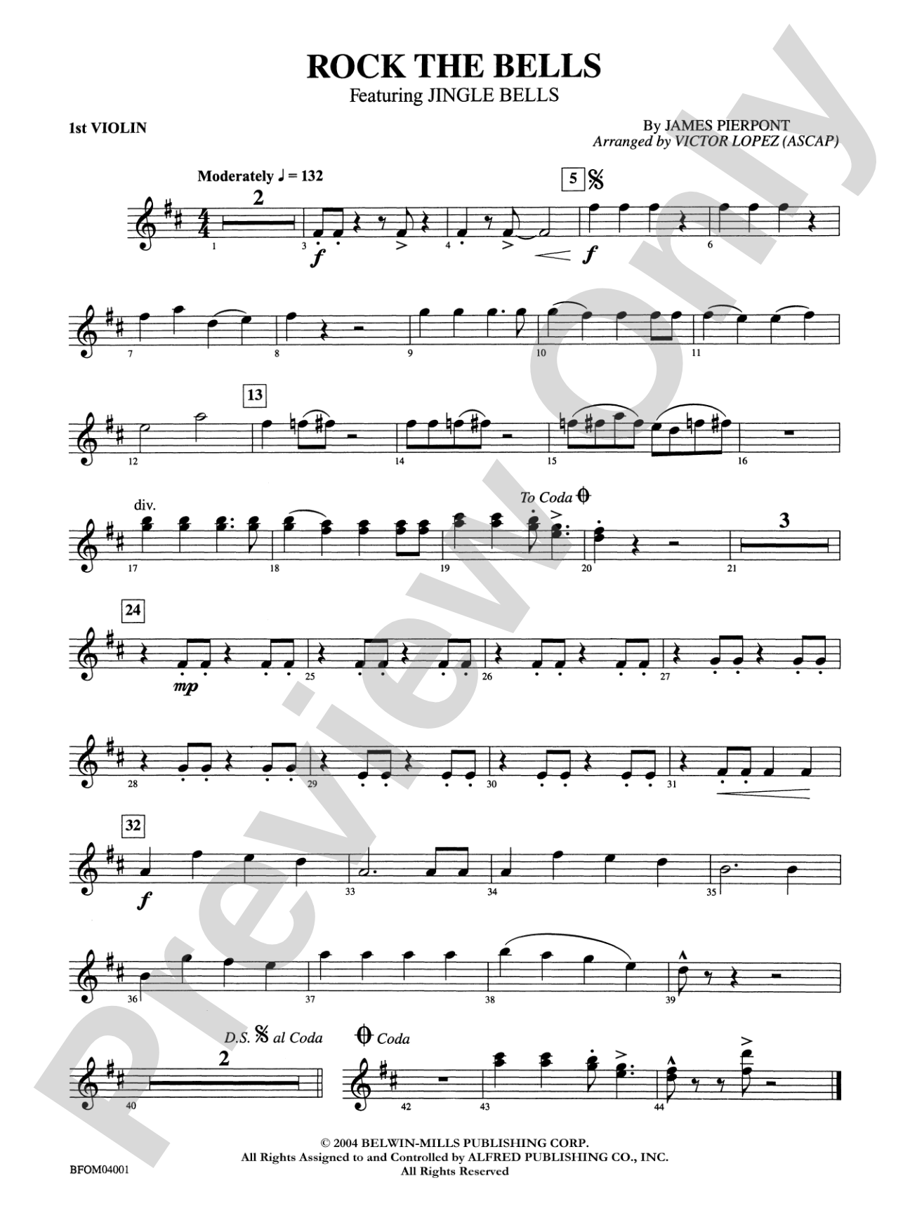 Rock the Bells: 1st Violin