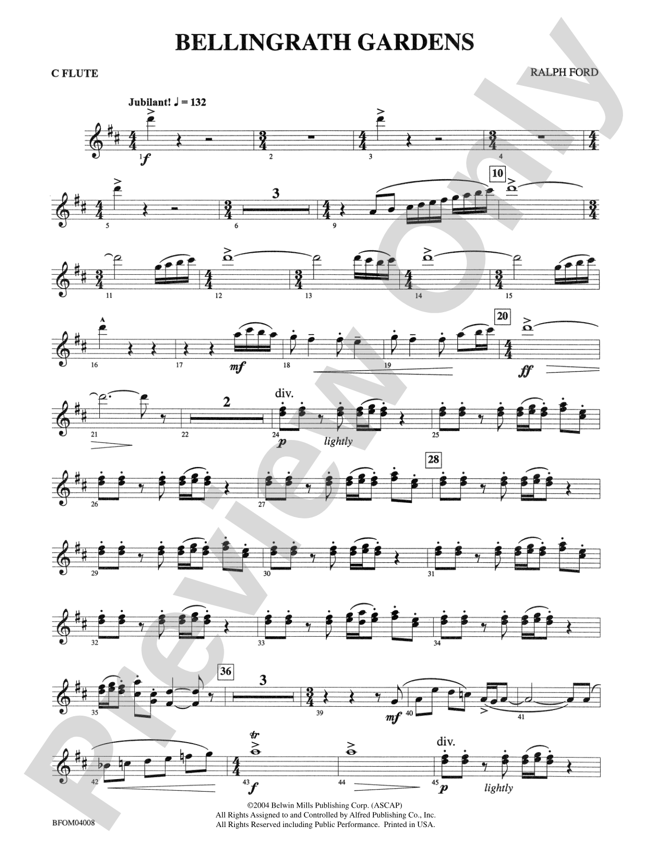 Bellingrath Gardens: Flute